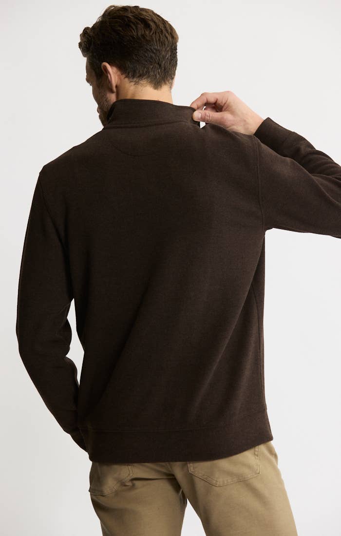 Dongan Wool Blend Quarter Zip