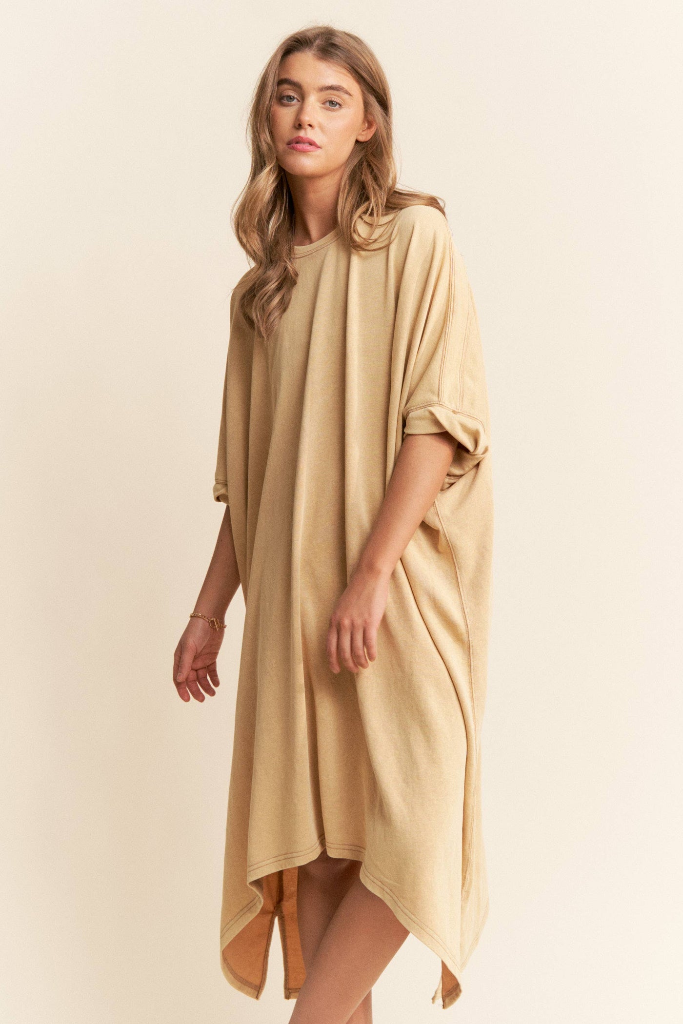 Mineral Washed Tunic Dress