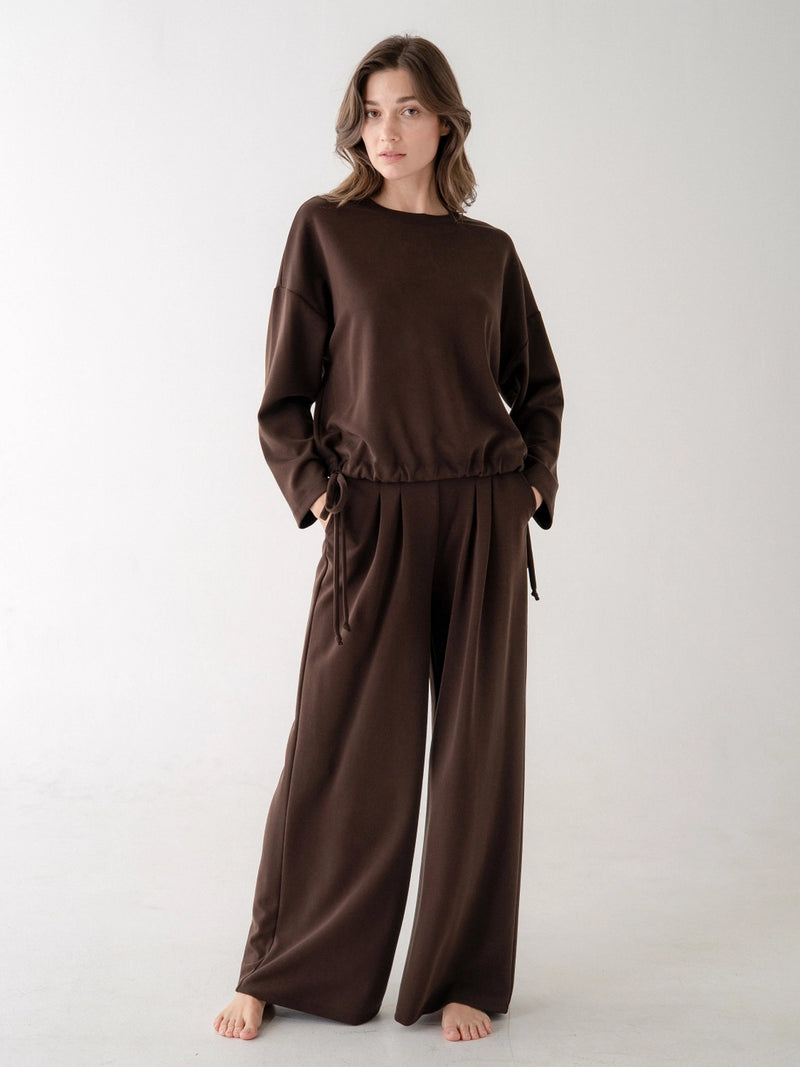 The Ultimate Soft Lounge Top (Coffee Brown)
