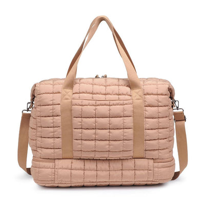 Quilted Nylon Puffer Travel Weekender