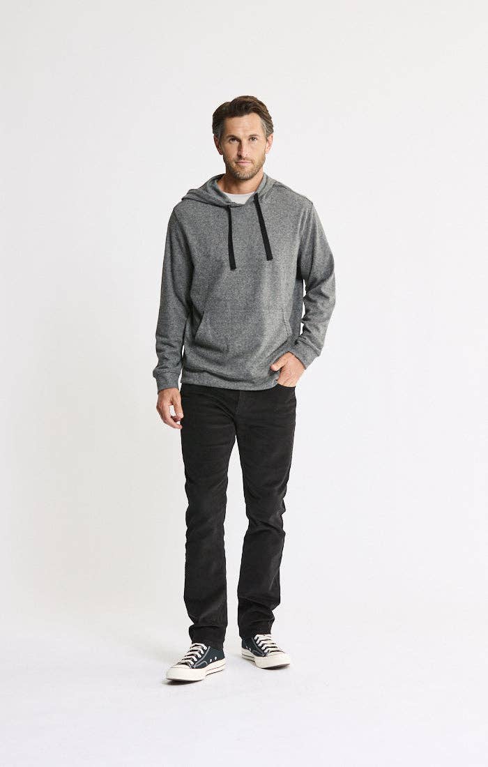 Knit Flannel Hoodie
