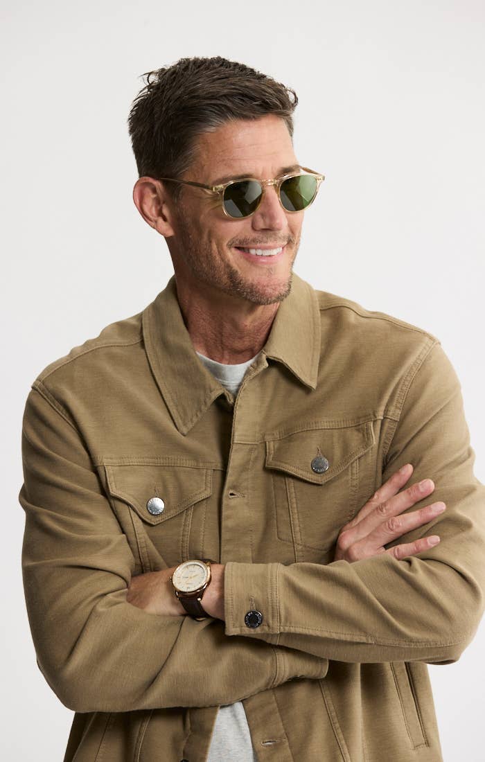 Vandam Loop Back Twill Trucker Jacket