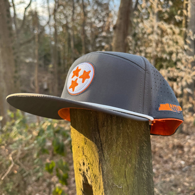 Tennessee Tri-Star Baseball Snapback Hat (Grey)