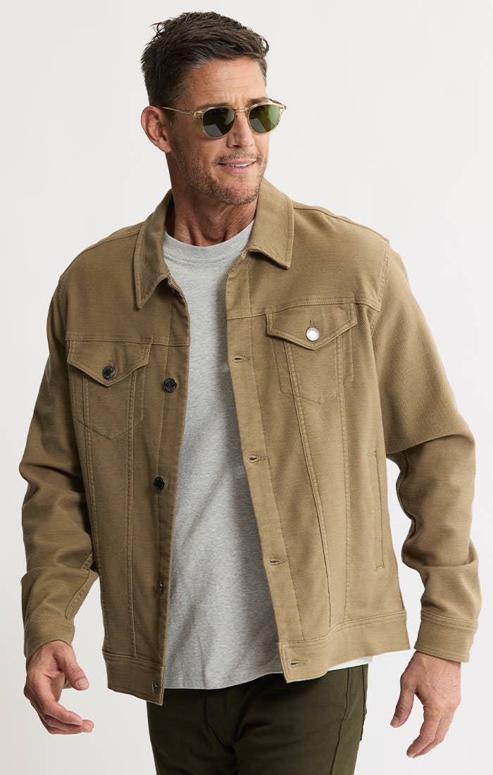 Vandam Loop Back Twill Trucker Jacket