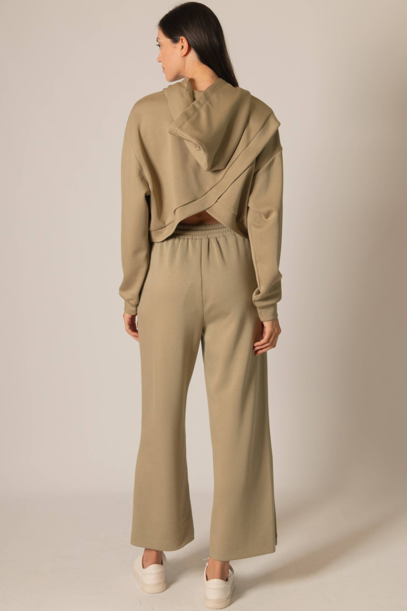 Butter Modal Cropped Hoodie Top