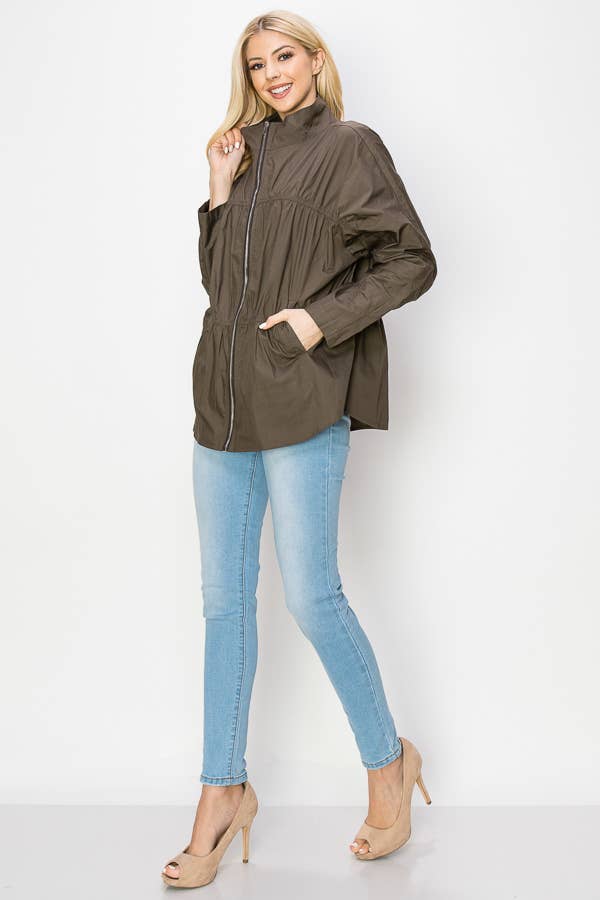 Jaelle Cotton Poplin Light Weight Jacket