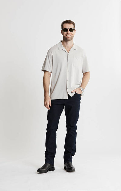 Knit Oxford Short Sleeve Shirt