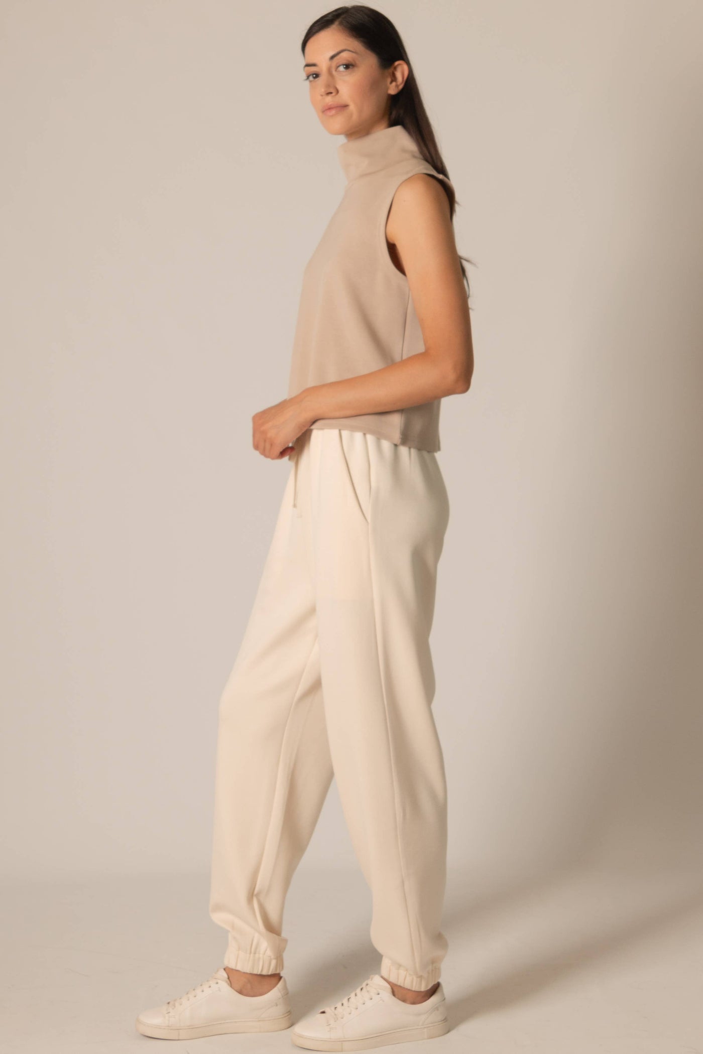 Butter Modal Cowl Neck Sleeveless Top