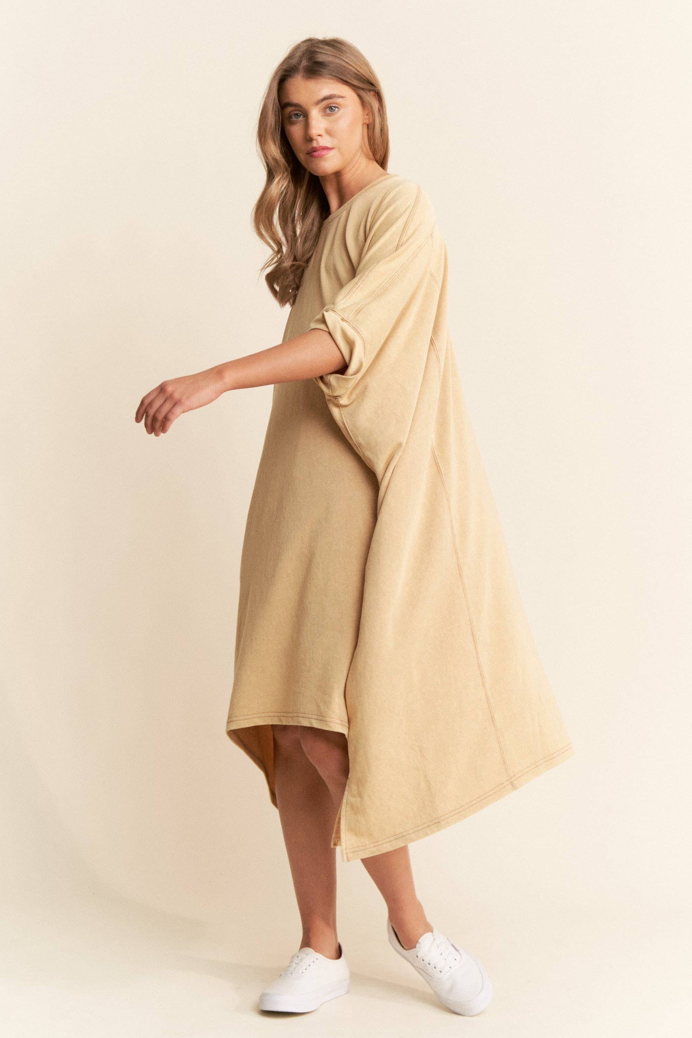 Mineral Washed Tunic Dress