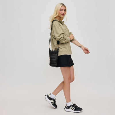 Jace Water Bottle Nylon Puffer Crossbody