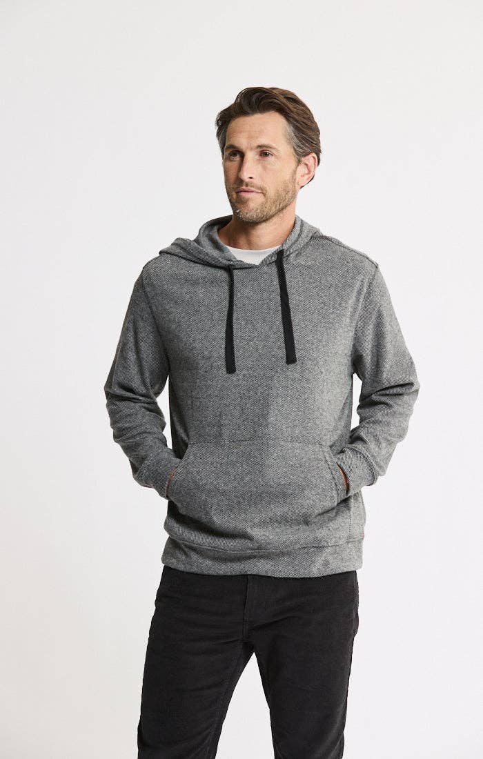 Knit Flannel Hoodie
