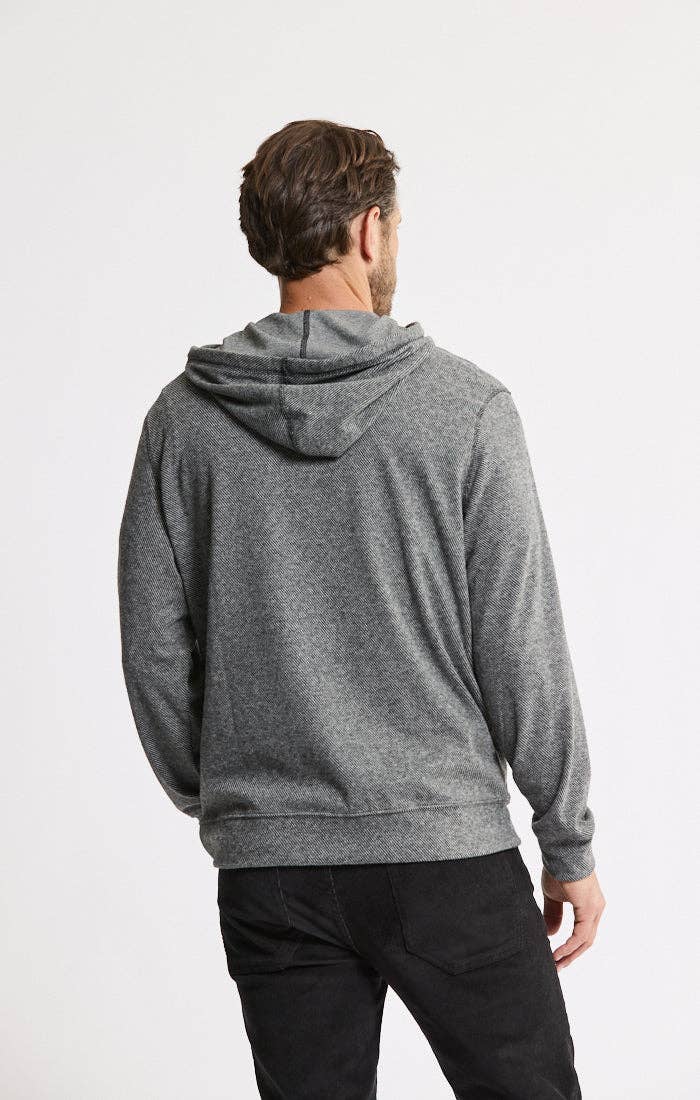 Knit Flannel Hoodie