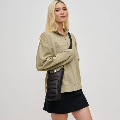 Jace Water Bottle Nylon Puffer Crossbody