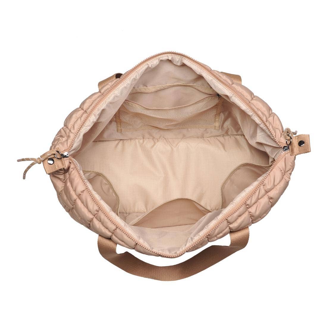 Quilted Nylon Puffer Travel Weekender