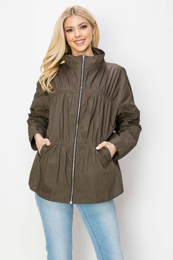 Jaelle Cotton Poplin Light Weight Jacket