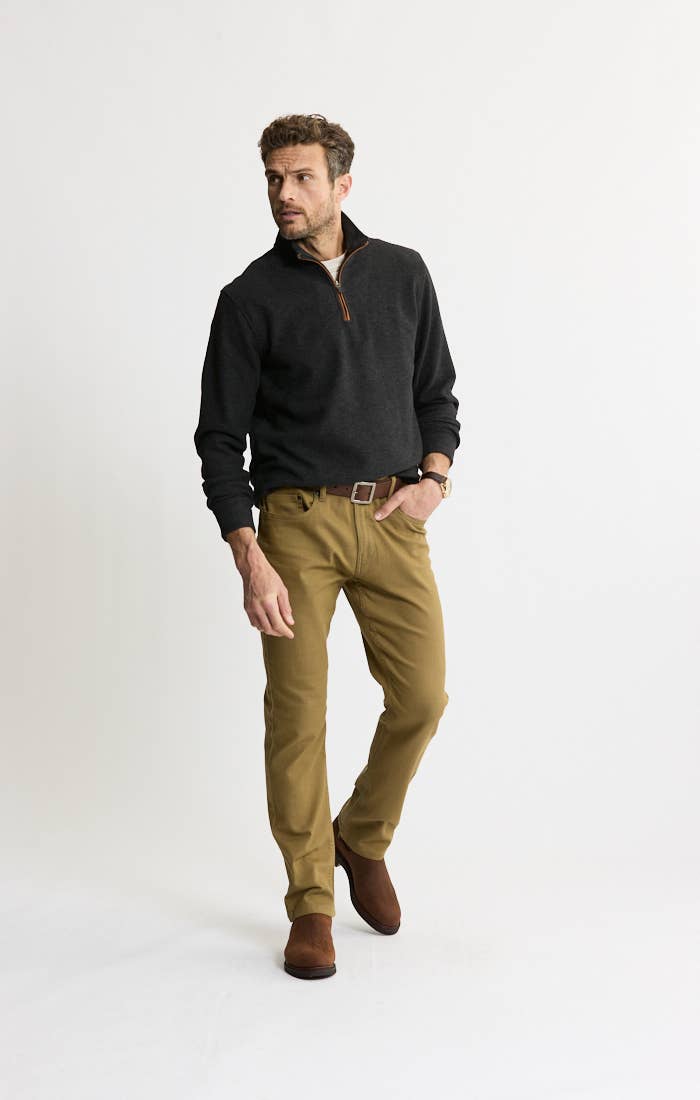Dongan Wool Blend Quarter Zip