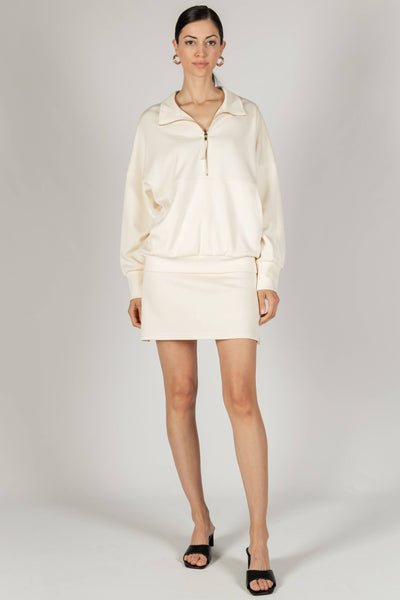 Butter Modal Zip Up Pullover
