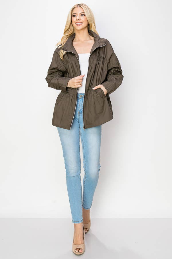 Jaelle Cotton Poplin Light Weight Jacket