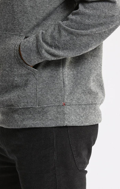 Knit Flannel Hoodie
