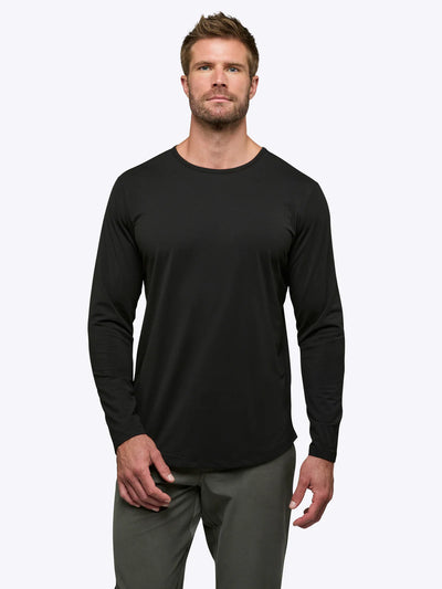 CUTS AO Long Sleeve Curve-Hem Tee