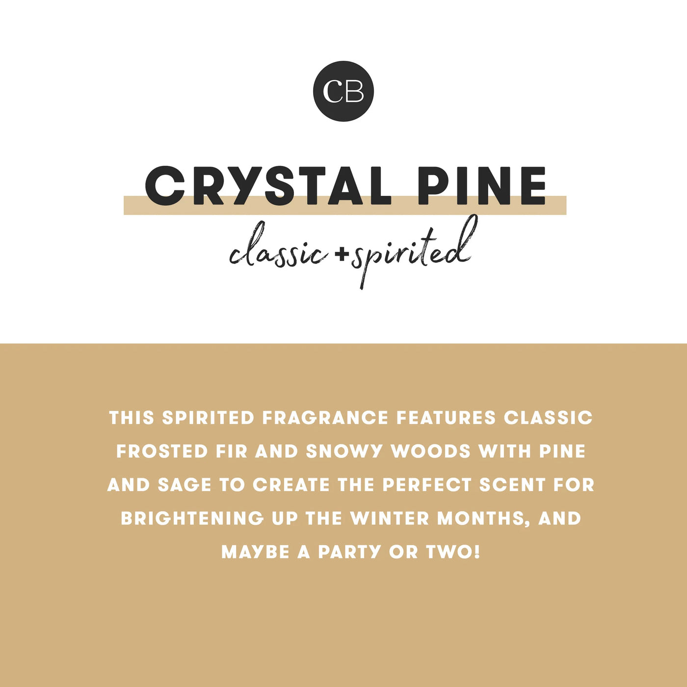CB + PURA HOLIDAY - CRYSTAL PINE DIFFUSER REFILL, 0.33 oz