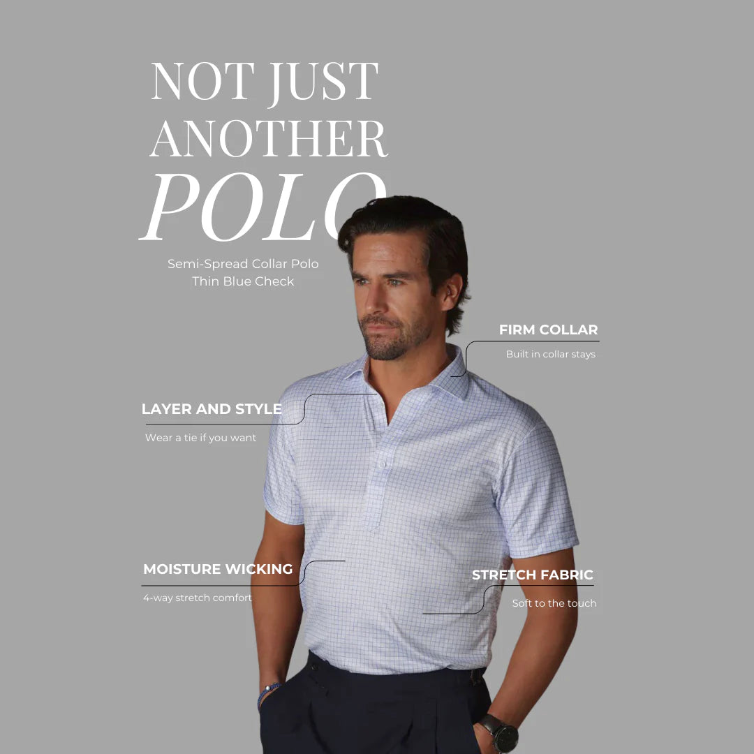 Semi-Spread Collar Polo