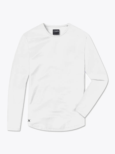 CUTS AO Long Sleeve Curve-Hem Tee