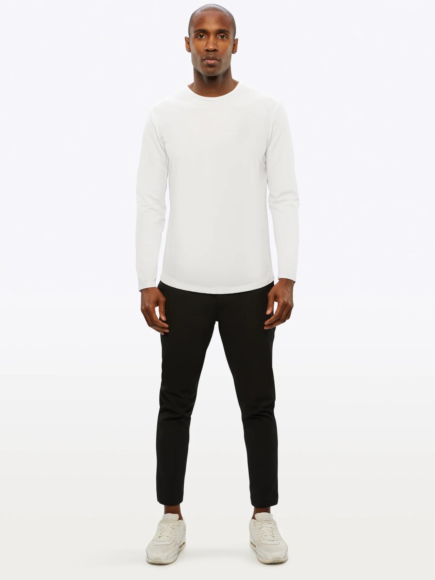 CUTS AO Long Sleeve Curve-Hem Tee