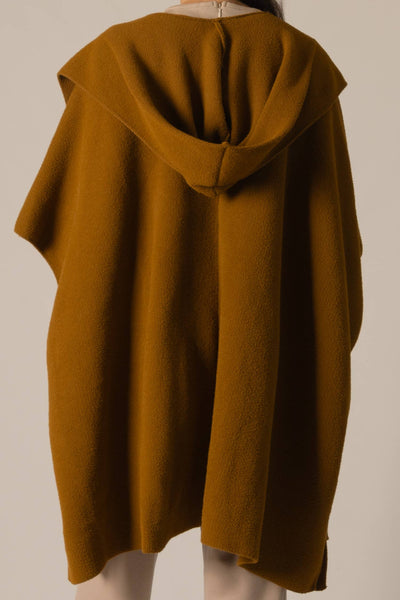 Hooded Cape Cardigan