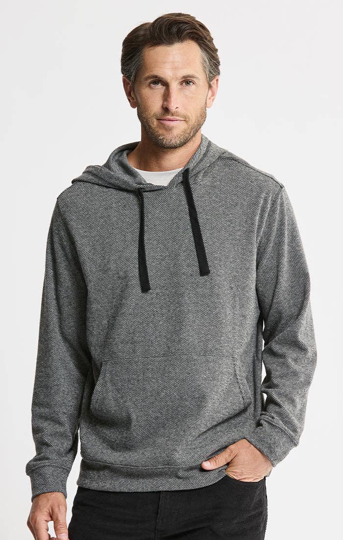 Knit Flannel Hoodie
