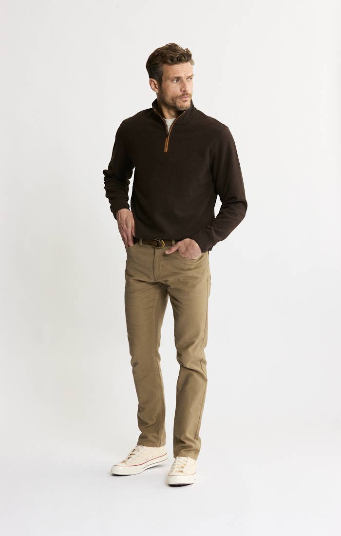Dongan Wool Blend Quarter Zip