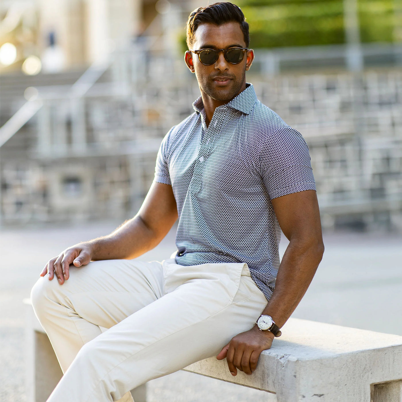 Semi-Spread Collar Polo