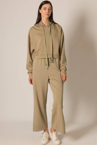 Butter Modal Cropped Hoodie Top