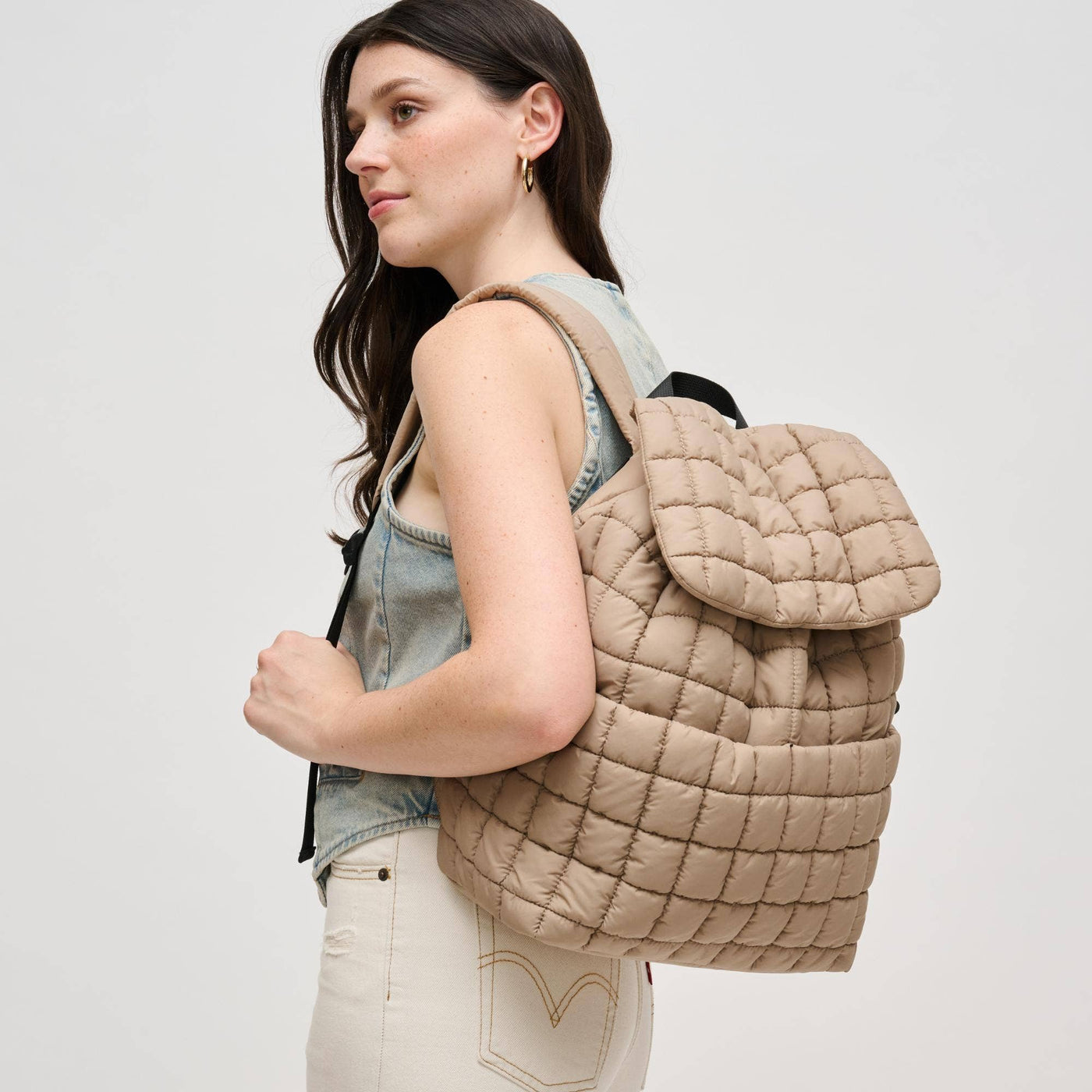 Alex Quilted Puffer Backpack