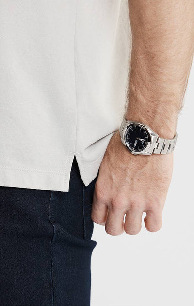 Knit Oxford Short Sleeve Shirt