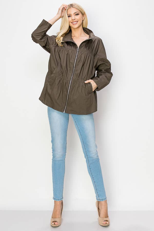 Jaelle Cotton Poplin Light Weight Jacket