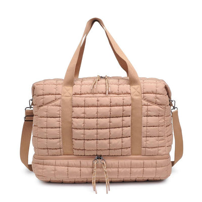 Quilted Nylon Puffer Travel Weekender