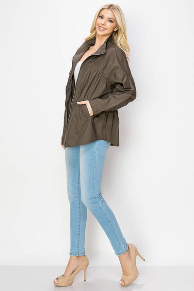 Jaelle Cotton Poplin Light Weight Jacket