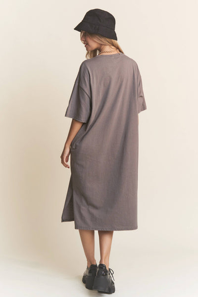 Happy Face Design Midi Dress